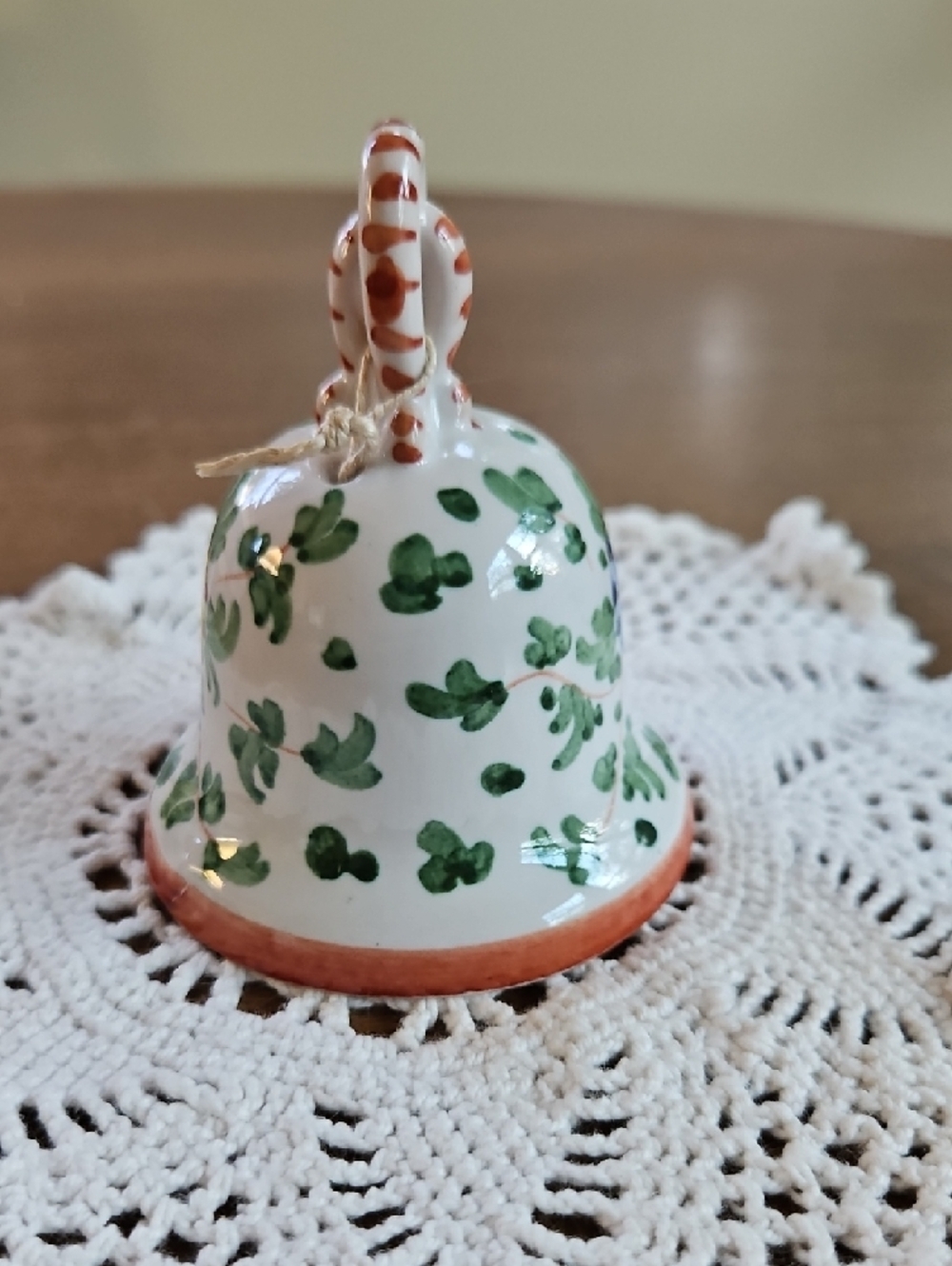 Volpi Deruta Hand-Painted Pottery Bell - Made in Italy - Picture 5 of 6